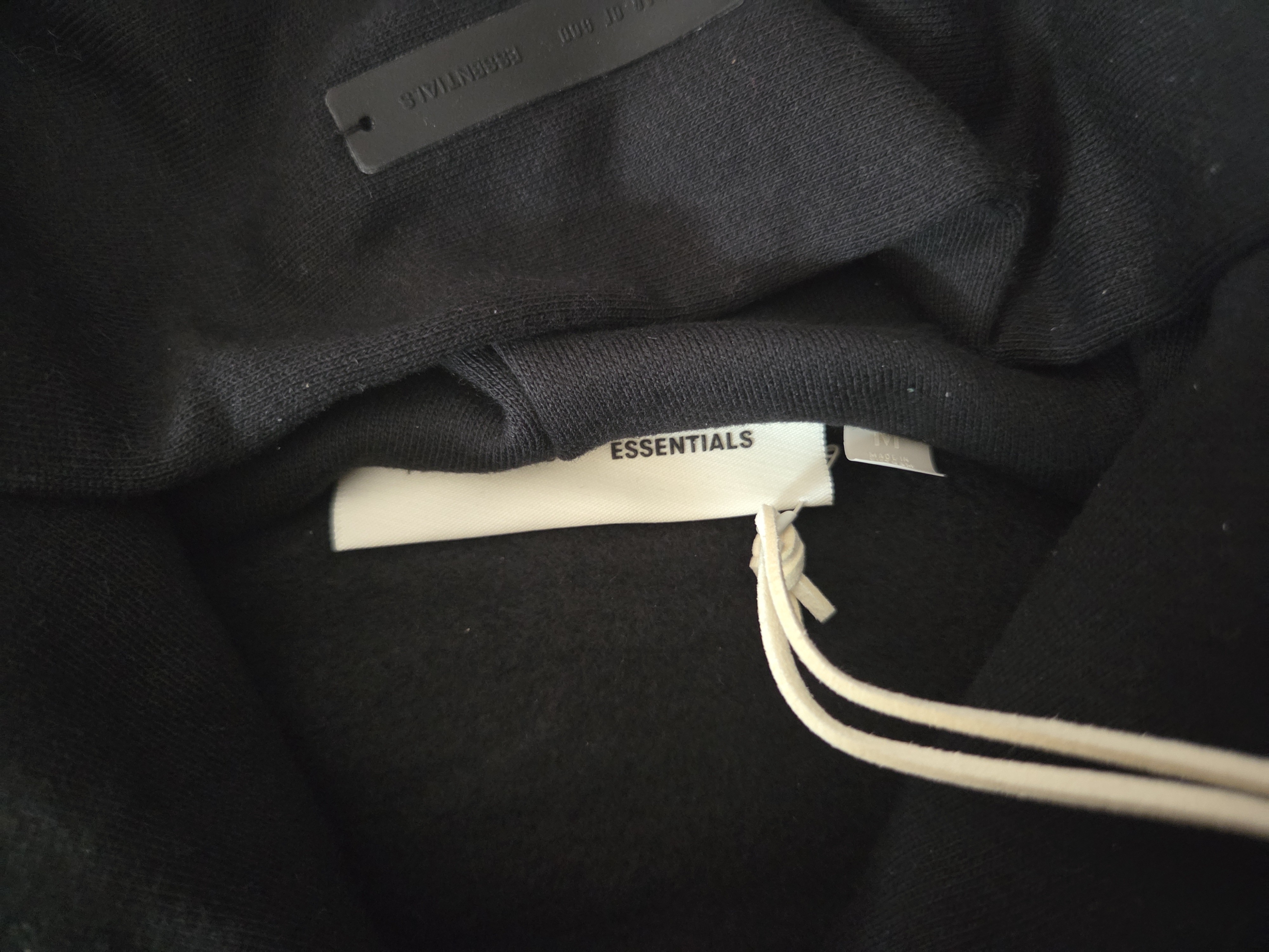 🖤 FEAR OF GOD ESSENTIALS – ČERNÉ MIKINY, Vel. M a L – fotografie 5